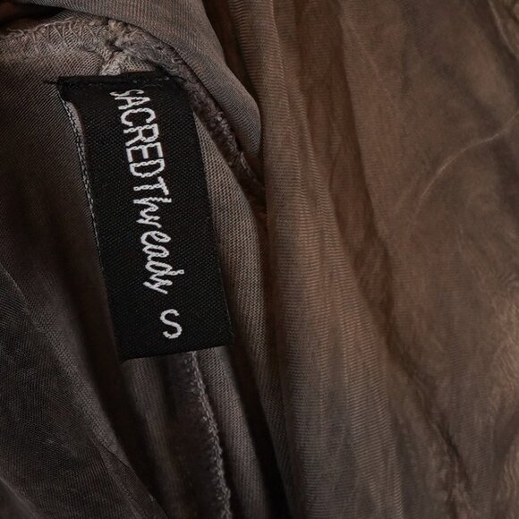 Sacred Threads Tunic Cowl Neck Long Sleeve Blouse Gray - Size Small - Picture 4 of 5